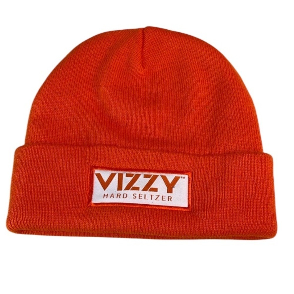 6/$25 VIZZY Hard Seltzer Orange Beanie Logo OS
